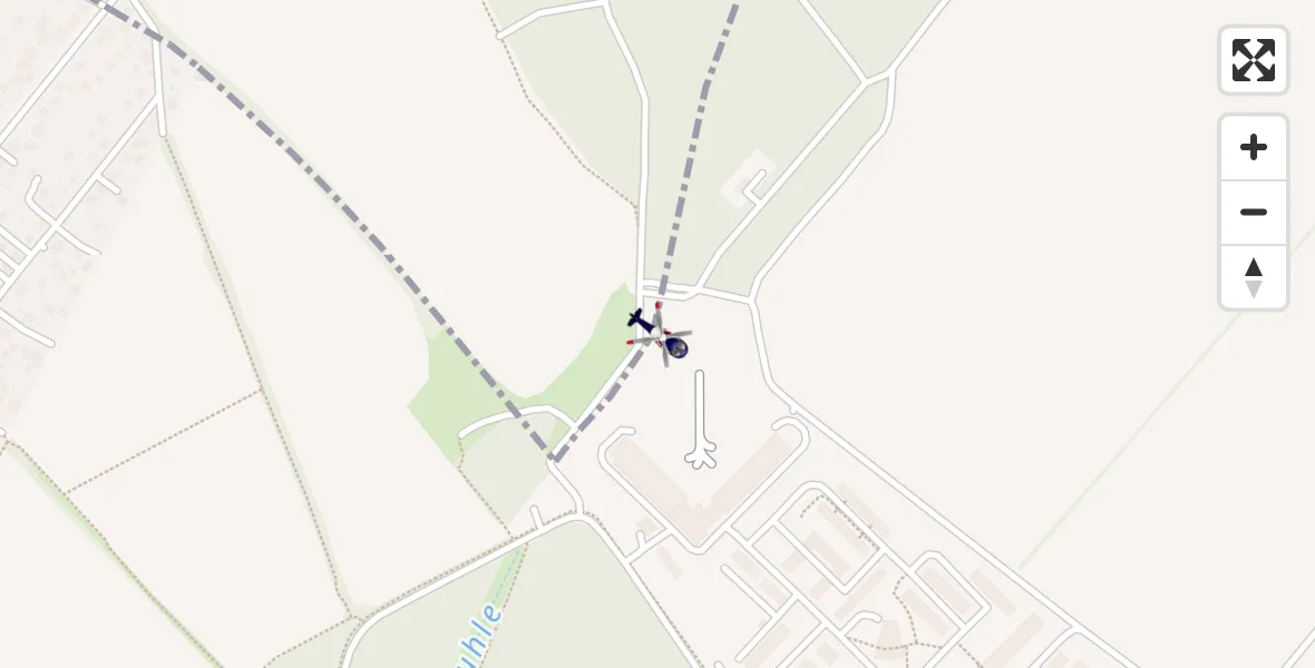 Flugroute Polizeihubschrauber Ahrensfelde Hubschrauberlandeplatz - Ahrensfelde Hubschrauberlandeplatz, 13 April 2026, 11:38