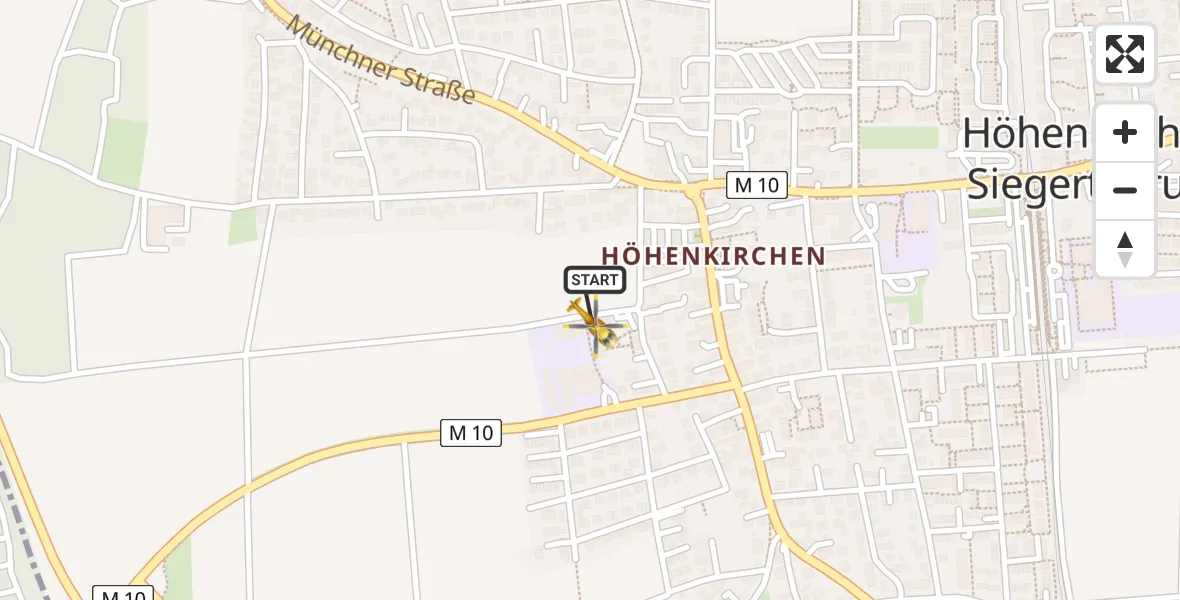 Flugroute Rettungshubschrauber Höhenkirchen-Siegertsbrunn - Höhenkirchen-Siegertsbrunn, 13 April 2026, 11:56
