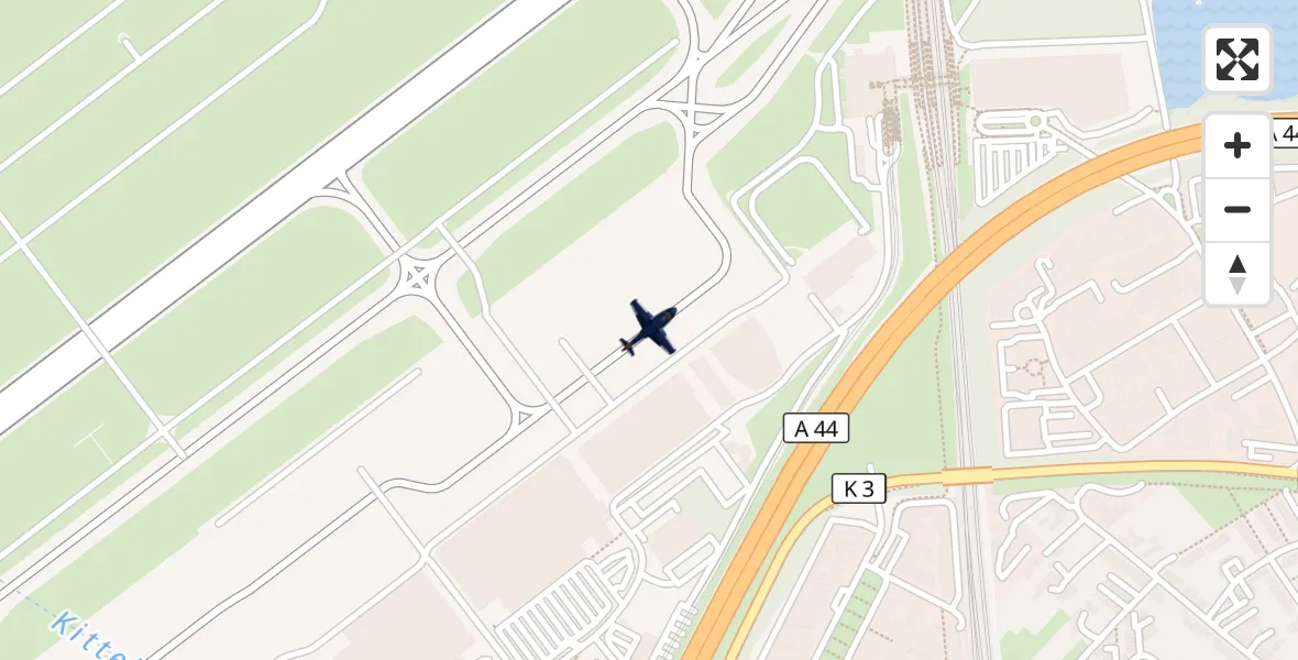 Flugroute Polizeiflugzeug Düsseldorf Flughafen - Düsseldorf Flughafen, 13 April 2026, 12:19