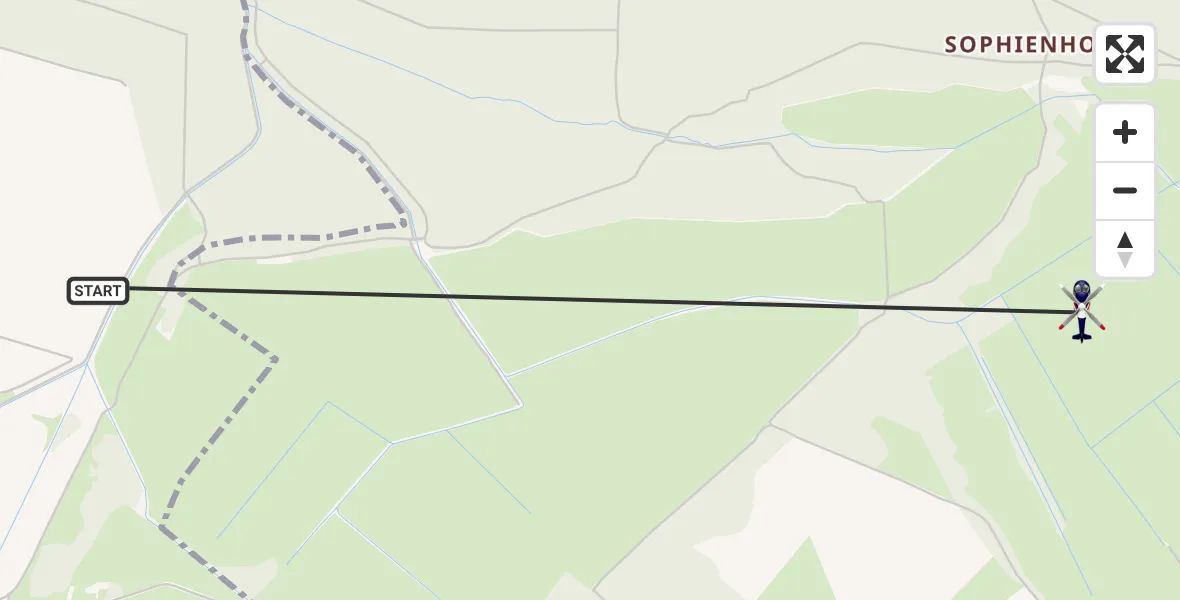 Flugroute Polizeihubschrauber Genthin - Jerichow, 13 April 2026, 12:34