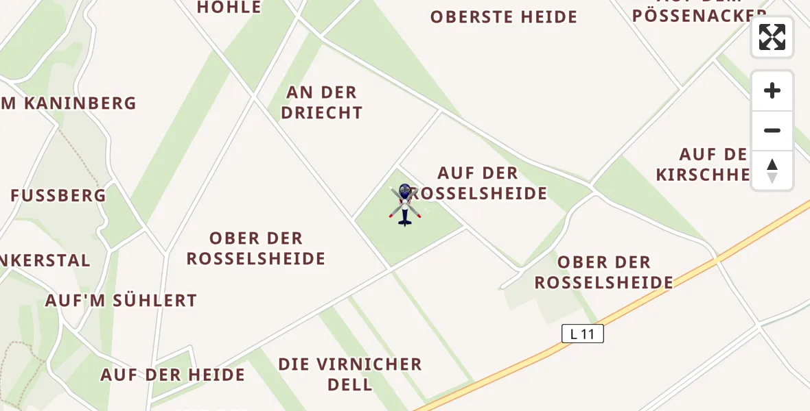 Flugroute Polizeihubschrauber Zülpich - Zülpich, 13 April 2026, 13:05