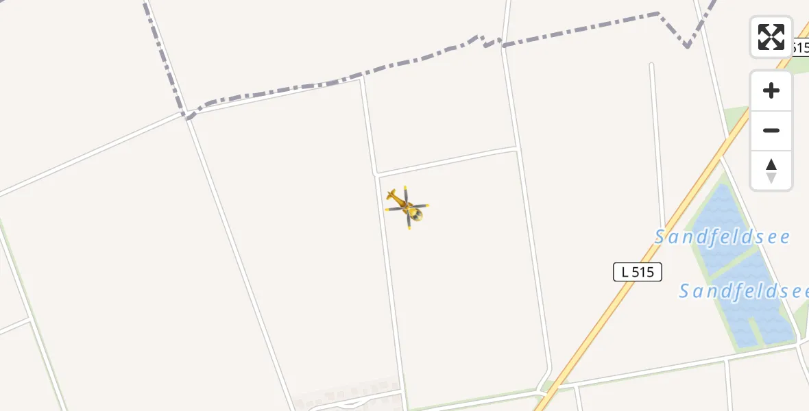 Flugroute Rettungshubschrauber Langelsheim - Langelsheim, 13 April 2026, 14:58