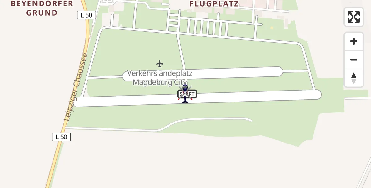 Flugroute Polizeihubschrauber Magdeburg City Flugplatz - Magdeburg City Flugplatz, 13 April 2026, 15:06