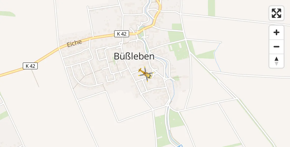 Flugroute Ambulanzhubschrauber Erfurt - Erfurt, 13 April 2026, 15:51