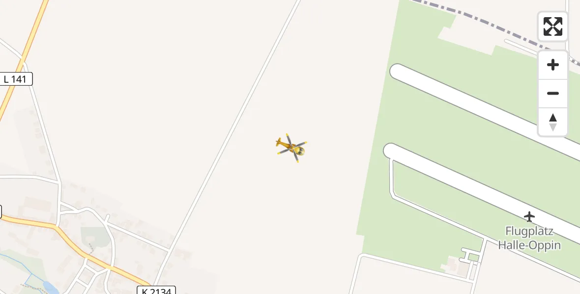 Flugroute Rettungshubschrauber Landsberg - Landsberg, 13 April 2026, 15:44