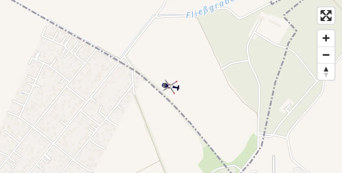 Flugroute Polizeihubschrauber Panketal - Panketal, 13 April 2026, 17:13