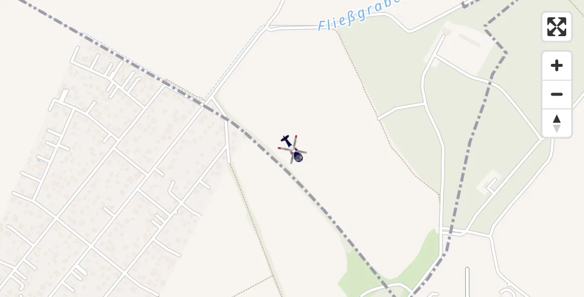 Flugroute Polizeihubschrauber Panketal - Panketal, 13 April 2026, 17:12