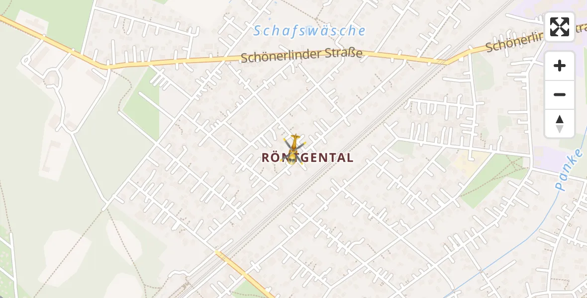 Flugroute Rettungshubschrauber Panketal - Panketal, 13 April 2026, 17:12
