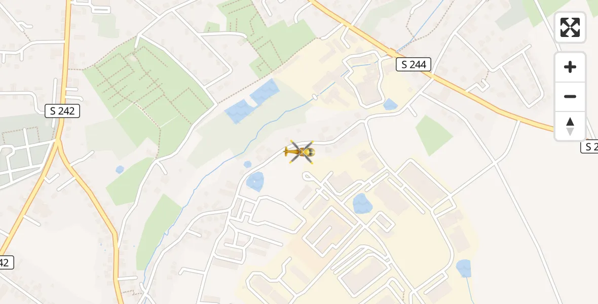 Flugroute Ambulanzhubschrauber Limbach-Oberfrohna - Limbach-Oberfrohna, 13 April 2026, 17:41