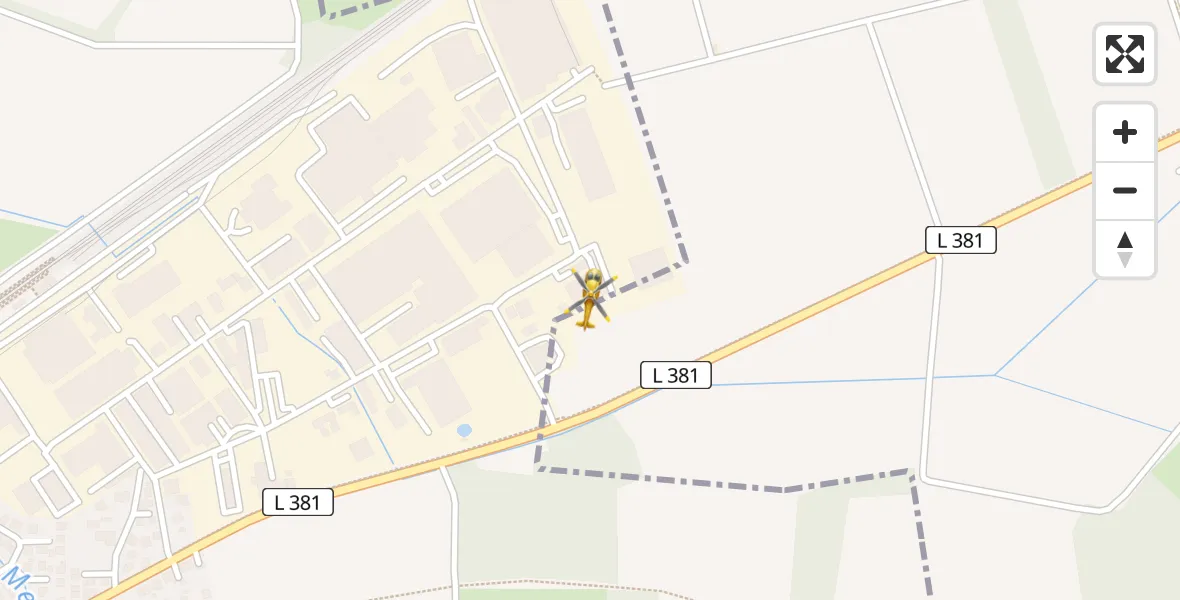 Flugroute Rettungshubschrauber Isernhagen - Isernhagen, 13 April 2026, 17:41