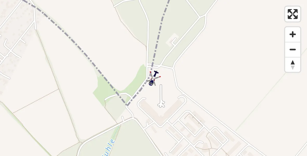 Flugroute Polizeihubschrauber Ahrensfelde Hubschrauberlandeplatz - Ahrensfelde Hubschrauberlandeplatz, 14 April 2026, 03:07