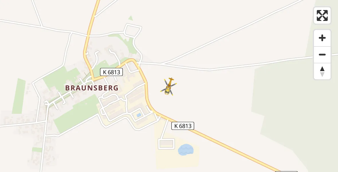 Flugroute Rettungshubschrauber Rheinsberg - Rheinsberg, 14 April 2026, 06:54