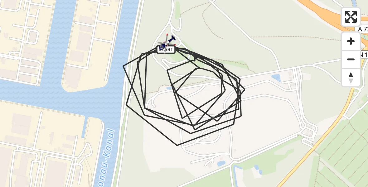Flugroute Polizeihubschrauber Nürnberg - Nürnberg, 14 April 2026, 08:34