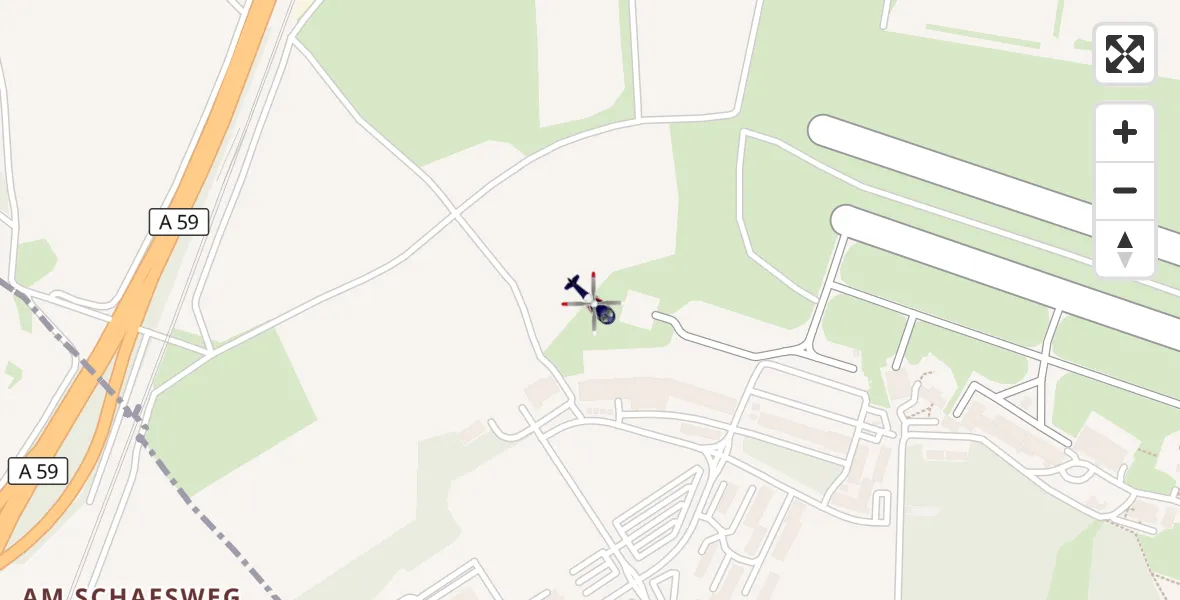 Flugroute Polizeihubschrauber Sankt Augustin - Sankt Augustin, 14 April 2026, 09:22