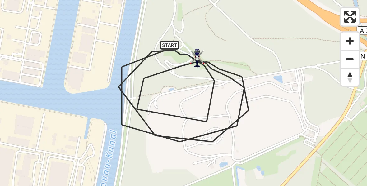 Flugroute Polizeihubschrauber Nürnberg - Nürnberg, 14 April 2026, 09:38