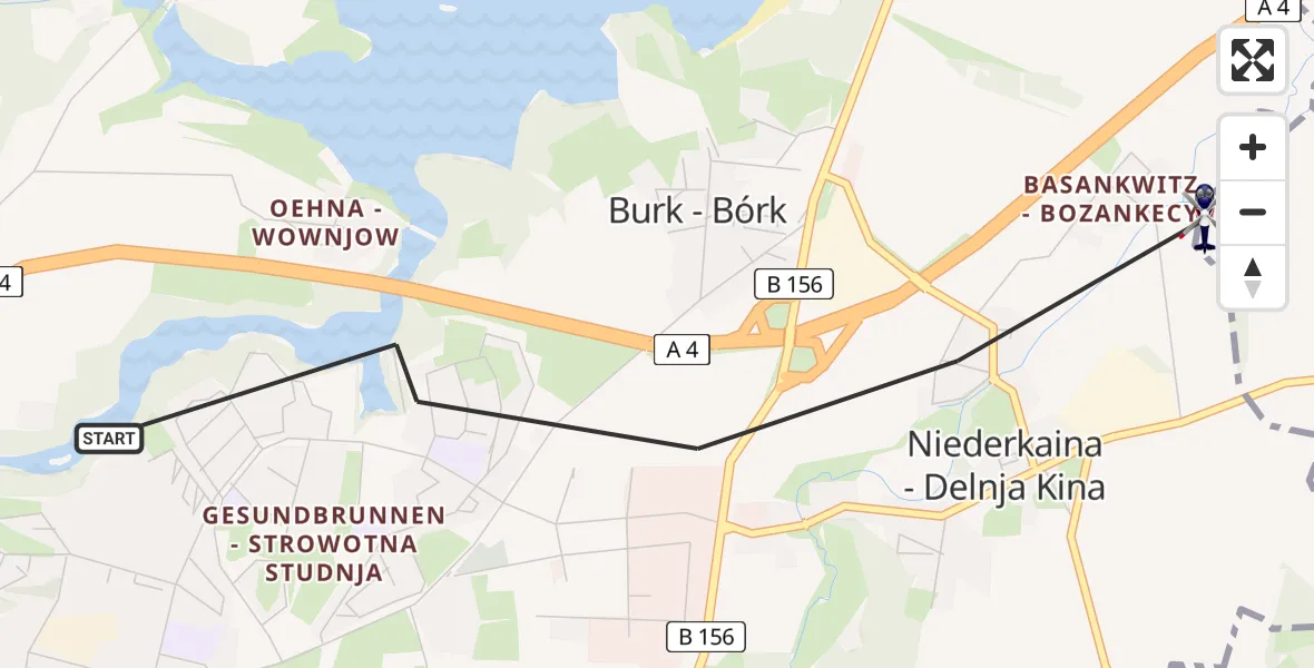 Flugroute Polizeihubschrauber Bautzen - Bautzen, 14 April 2026, 09:57