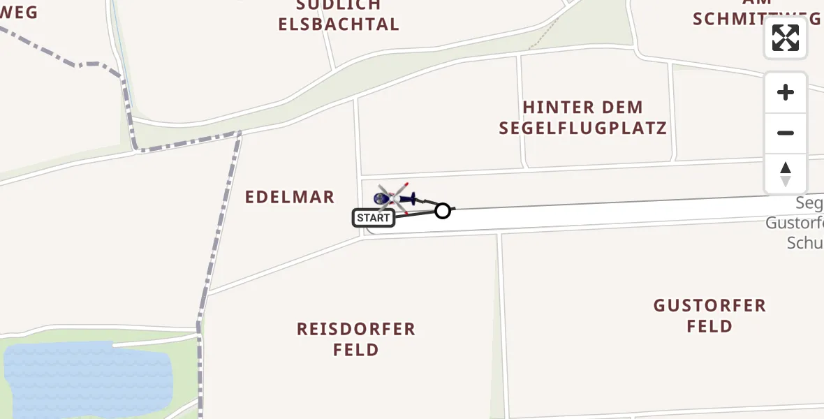 Flugroute Polizeihubschrauber Grevenbroich - Gustorfer Höhe Flugplatz, 14 April 2026, 11:23