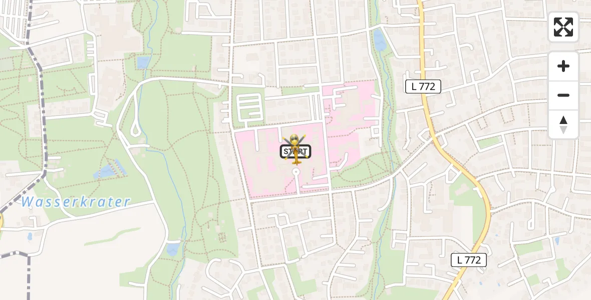 Flugroute Rettungshubschrauber Bad Oeynhausen - Bad Oeynhausen, 14 April 2026, 11:26