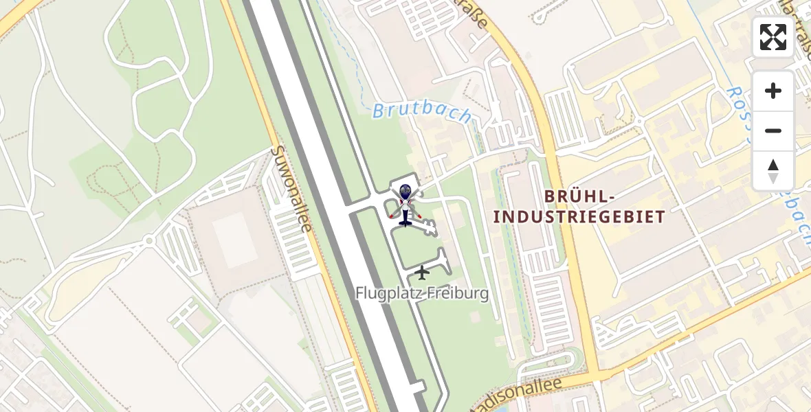 Flugroute Polizeihubschrauber Freiburg im Breisgau Flugplatz - Freiburg im Breisgau Flugplatz, 14 April 2026, 11:34