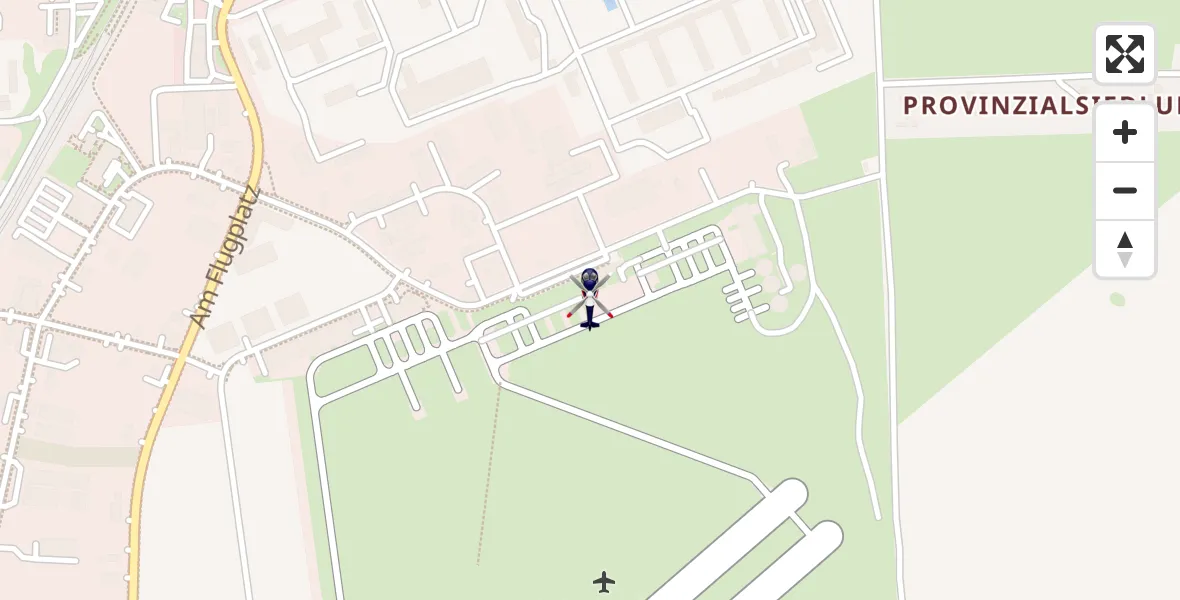 Flugroute Polizeihubschrauber Strausberg - Strausberg, 14 April 2026, 11:40