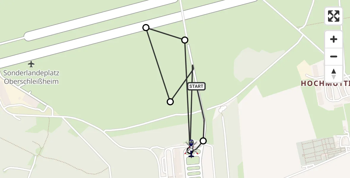Flugroute Polizeihubschrauber Oberschleissheim Hubschrauberlandeplatz - Oberschleißheim, 14 April 2026, 12:29