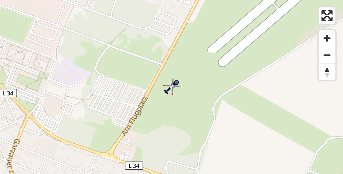 Flugroute Polizeihubschrauber Strausberg - Strausberg, 14 April 2026, 13:01