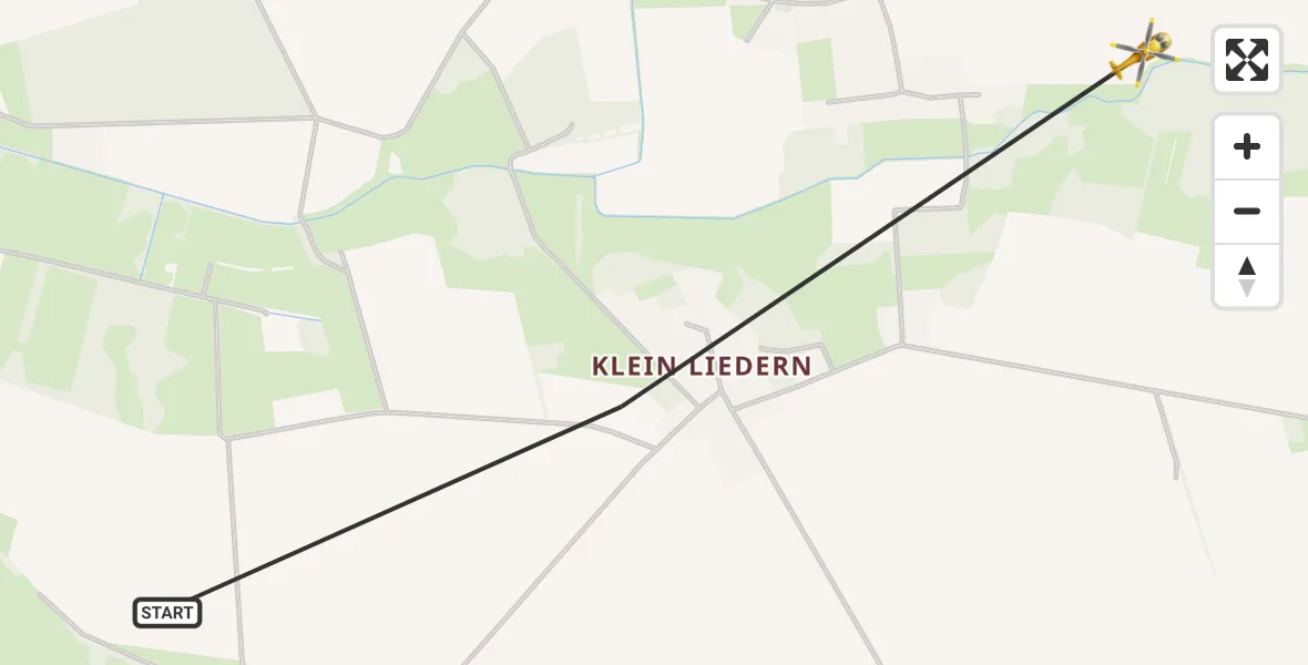 Flugroute Rettungshubschrauber Uelzen - Uelzen, 14 April 2026, 13:06
