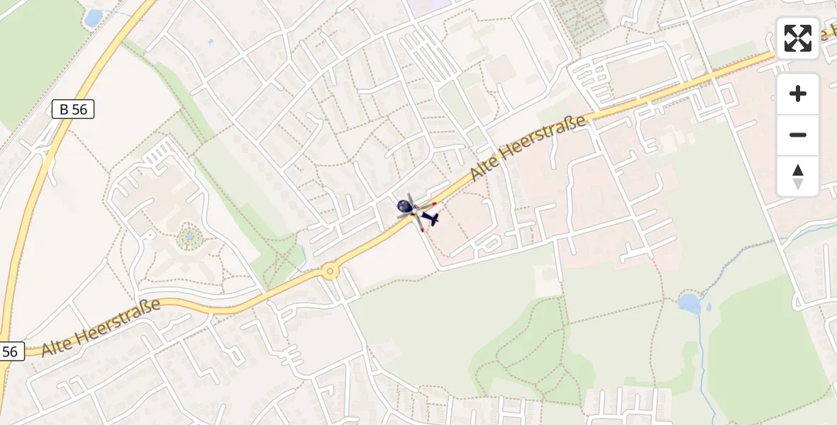 Flugroute Polizeihubschrauber Sankt Augustin - Sankt Augustin, 14 April 2026, 13:43