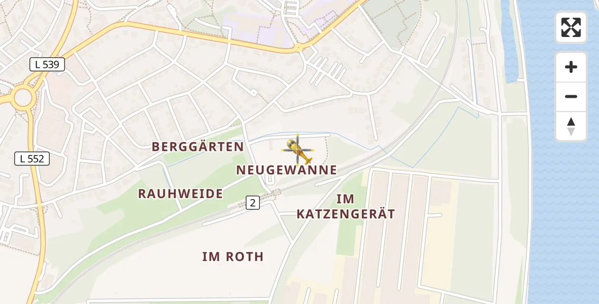 Flugroute Rettungshubschrauber Germersheim - Germersheim, 14 April 2026, 14:07