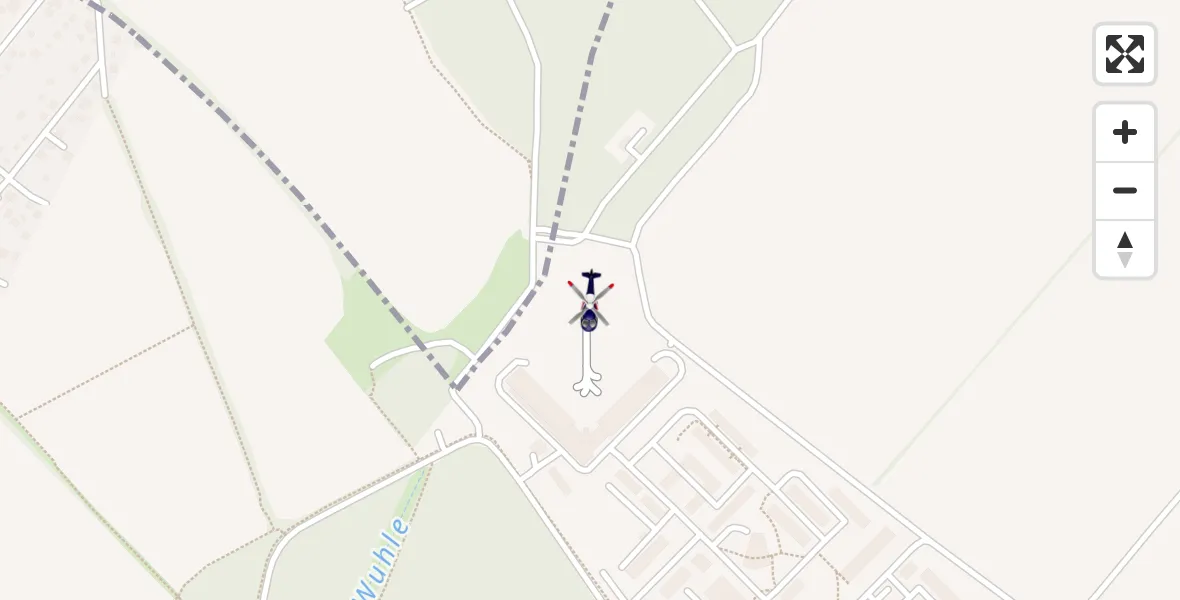 Flugroute Polizeihubschrauber Ahrensfelde Hubschrauberlandeplatz - Ahrensfelde Hubschrauberlandeplatz, 14 April 2026, 14:22