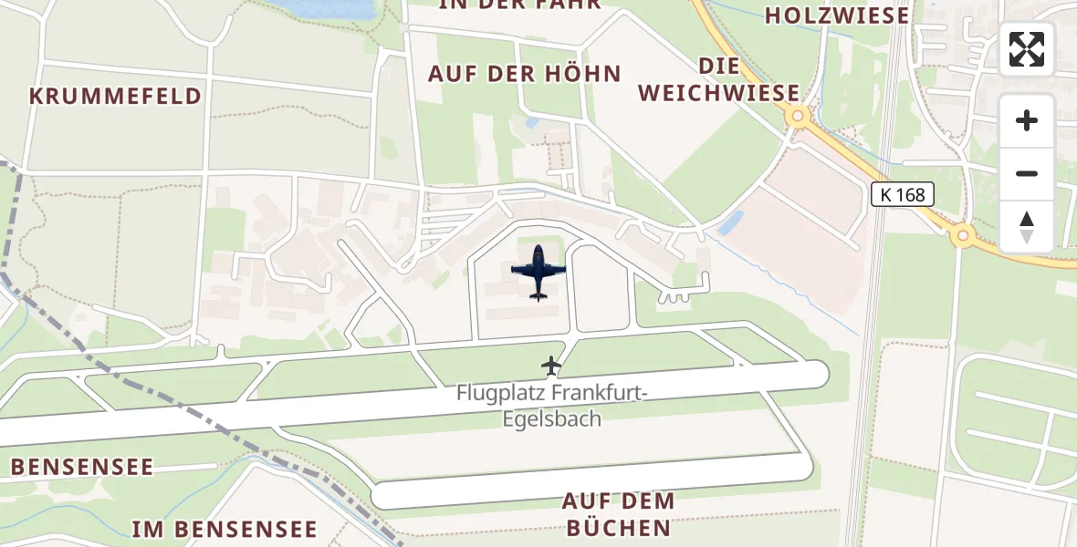 Flugroute Polizeiflugzeug Flughafen Frankfurt-Egelsbach - Flughafen Frankfurt-Egelsbach, 14 April 2026, 17:21