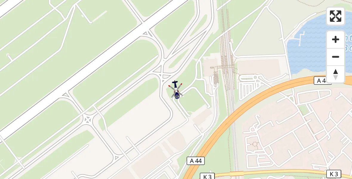 Flugroute Polizeihubschrauber Düsseldorf Flughafen - Düsseldorf Flughafen, 14 April 2026, 18:29