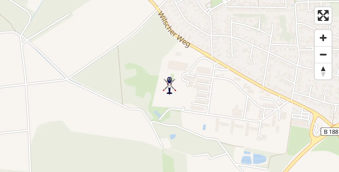 Flugroute Polizeihubschrauber Gifhorn Bundespolizei Hubschrauberlandeplatz - Gifhorn Bundespolizei Hubschrauberlandeplatz, 14 April 2026, 20:39