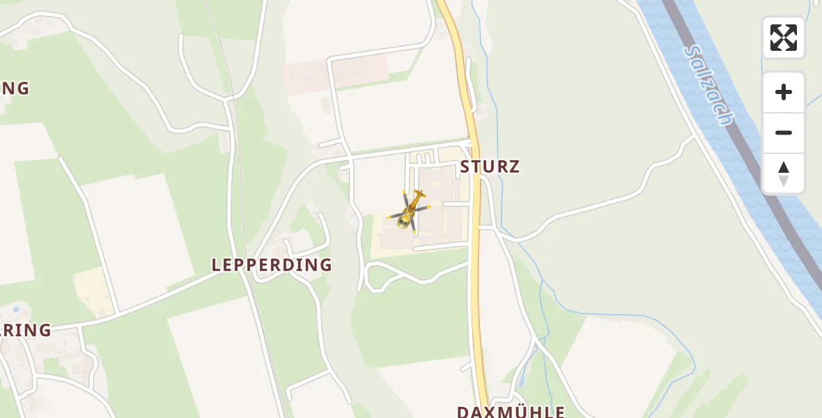 Flugroute Rettungshubschrauber Laufen - Laufen, 15 April 2026, 05:57