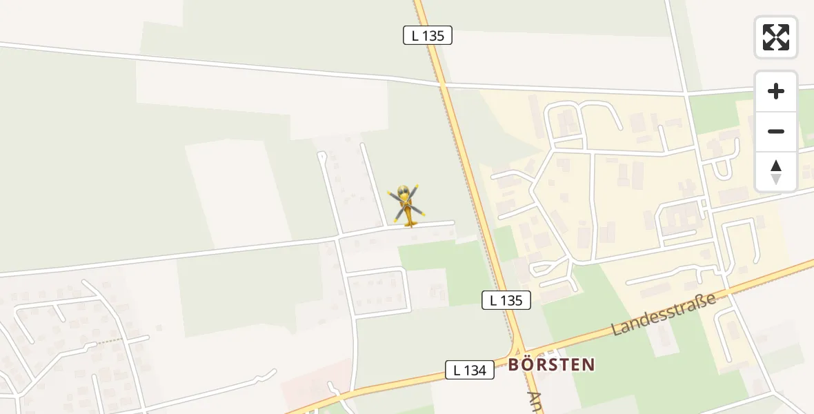Flugroute Rettungshubschrauber Hagen im Bremischen - Hagen im Bremischen, 15 April 2026, 06:01