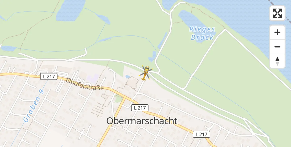 Flugroute Ambulanzhubschrauber Marschacht - Marschacht, 15 April 2026, 07:20