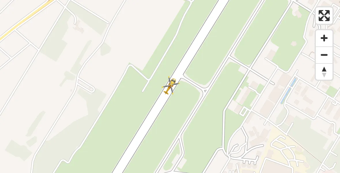 Flugroute Rettungshubschrauber Karlsruhe Baden-Baden Flughafen - Karlsruhe Baden-Baden Flughafen, 15 April 2026, 08:07