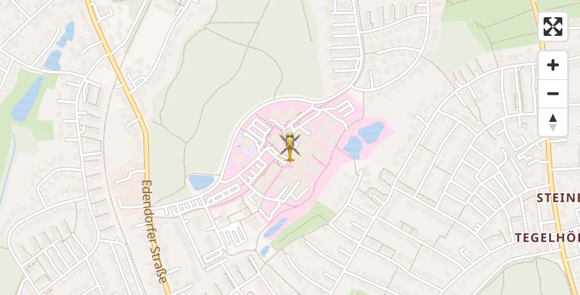 Flugroute Rettungshubschrauber Itzehoe - Itzehoe, 15 April 2026, 08:36