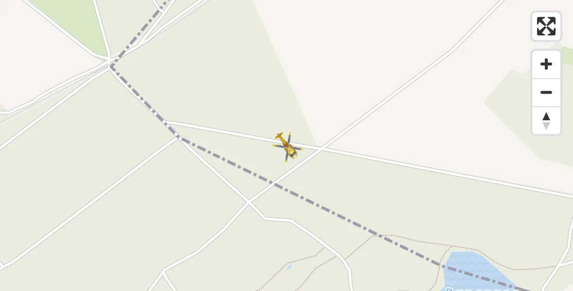 Flugroute Rettungshubschrauber Zehdenick - Zehdenick, 15 April 2026, 09:34
