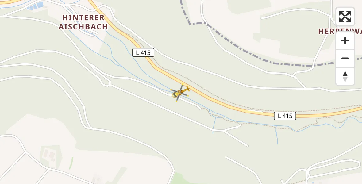 Flugroute Rettungshubschrauber Alpirsbach - Alpirsbach, 15 April 2026, 09:50