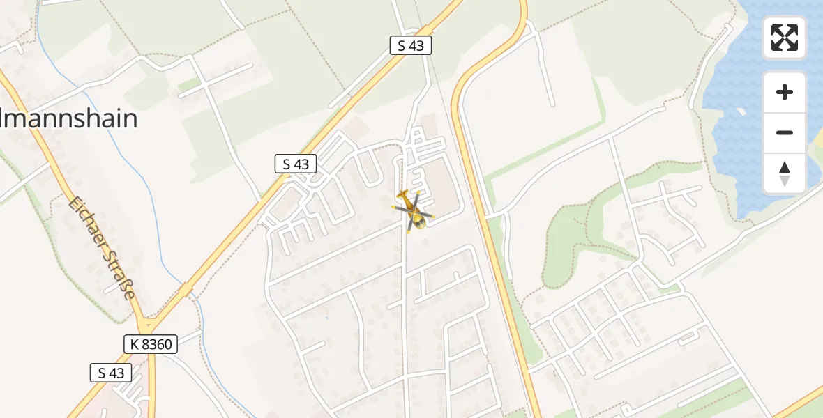 Flugroute Rettungshubschrauber Naunhof - Naunhof, 15 April 2026, 09:57