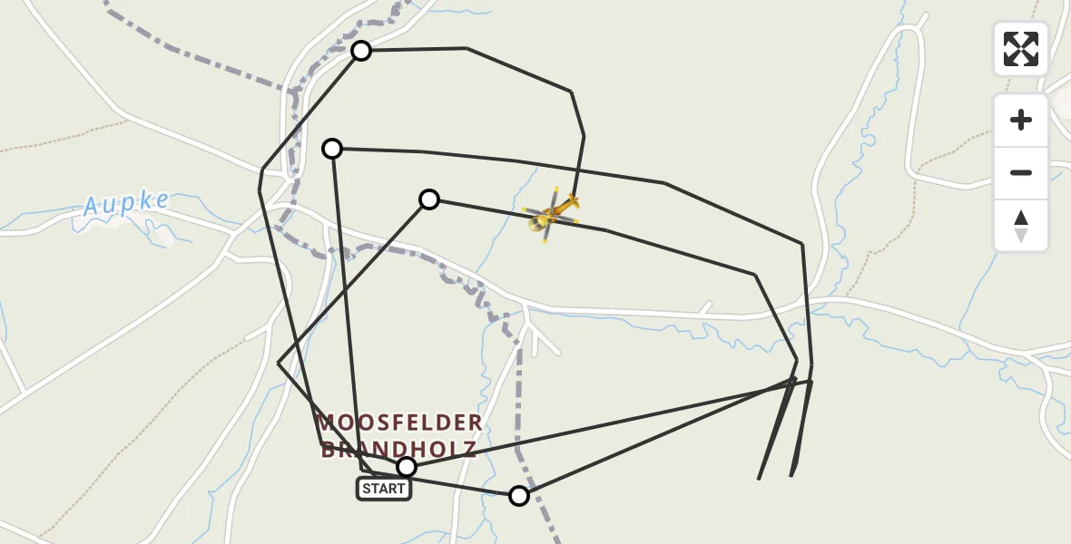 Flugroute Ambulanzhubschrauber Arnsberg - Möhnesee, 15 April 2026, 10:15