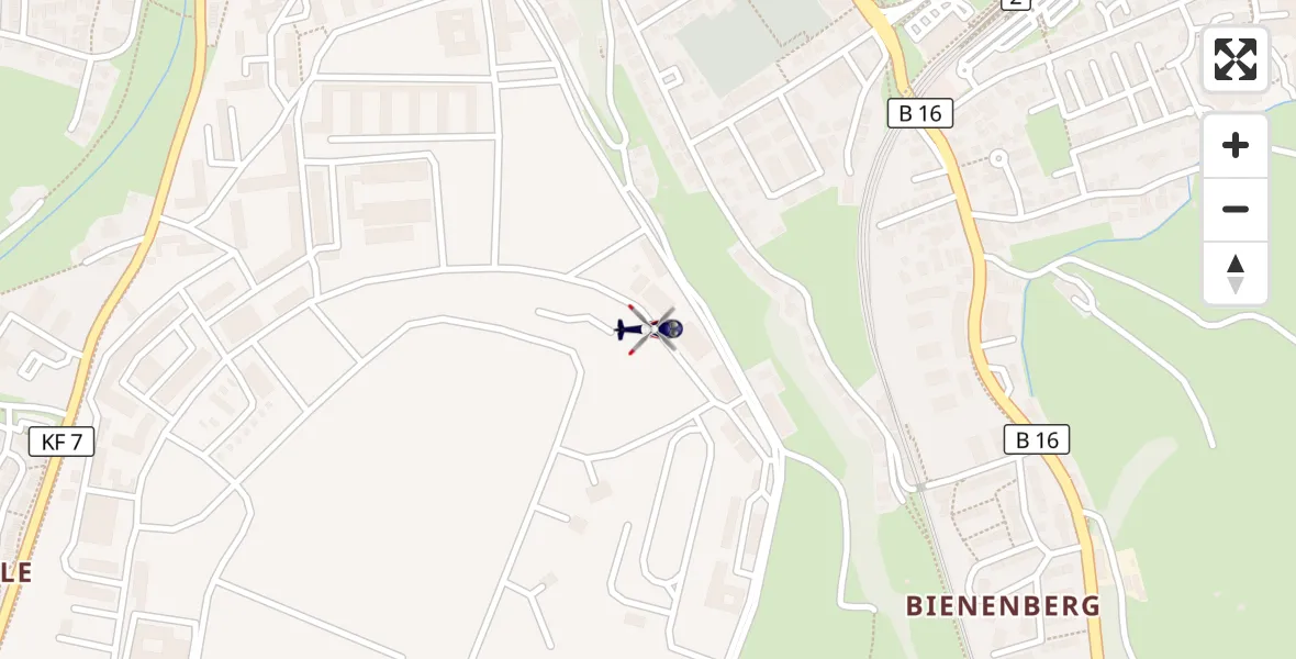 Flugroute Polizeihubschrauber Kaufbeuren - Kaufbeuren, 15 April 2026, 10:28