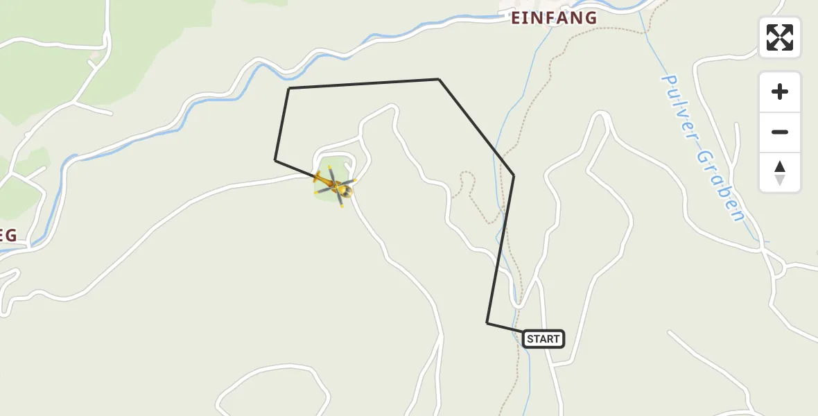 Flugroute Rettungshubschrauber Bergen - Bergen, 15 April 2026, 12:06