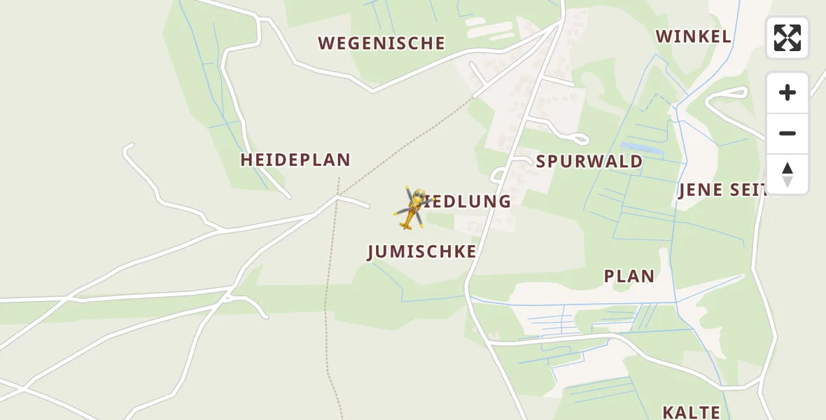 Flugroute Rettungshubschrauber Teupitz - Teupitz, 15 April 2026, 12:13