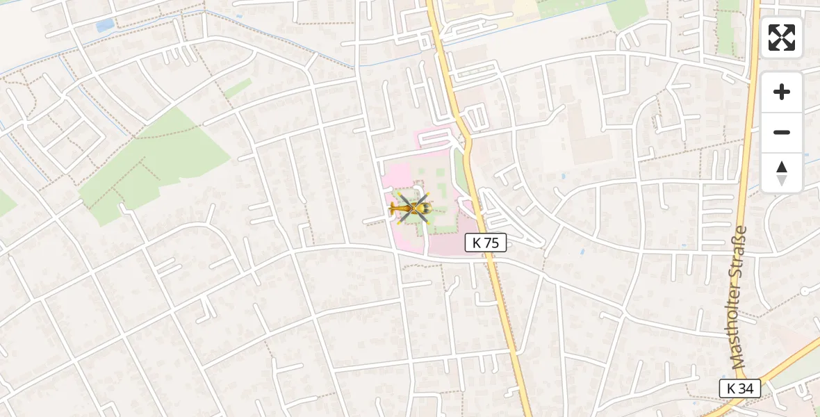 Flugroute Ambulanzhubschrauber Lippstadt - Lippstadt, 15 April 2026, 12:15