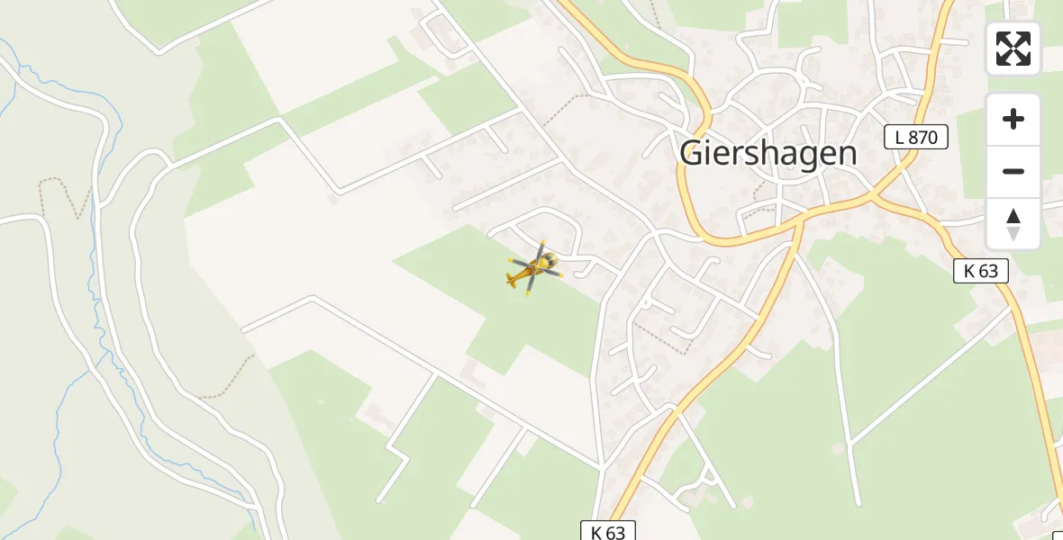 Flugroute Rettungshubschrauber Marsberg - Marsberg, 15 April 2026, 12:41