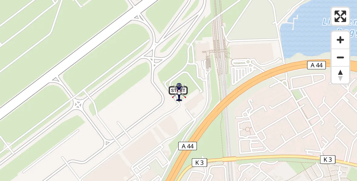 Flugroute Polizeihubschrauber Düsseldorf Flughafen - Düsseldorf Flughafen, 15 April 2026, 12:52