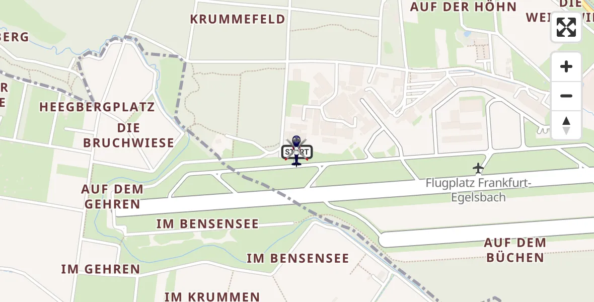 Flugroute Polizeihubschrauber Flughafen Frankfurt-Egelsbach - Flughafen Frankfurt-Egelsbach, 15 April 2026, 13:29