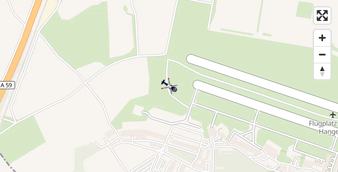 Flugroute Polizeihubschrauber Sankt Augustin - Sankt Augustin, 15 April 2026, 13:40